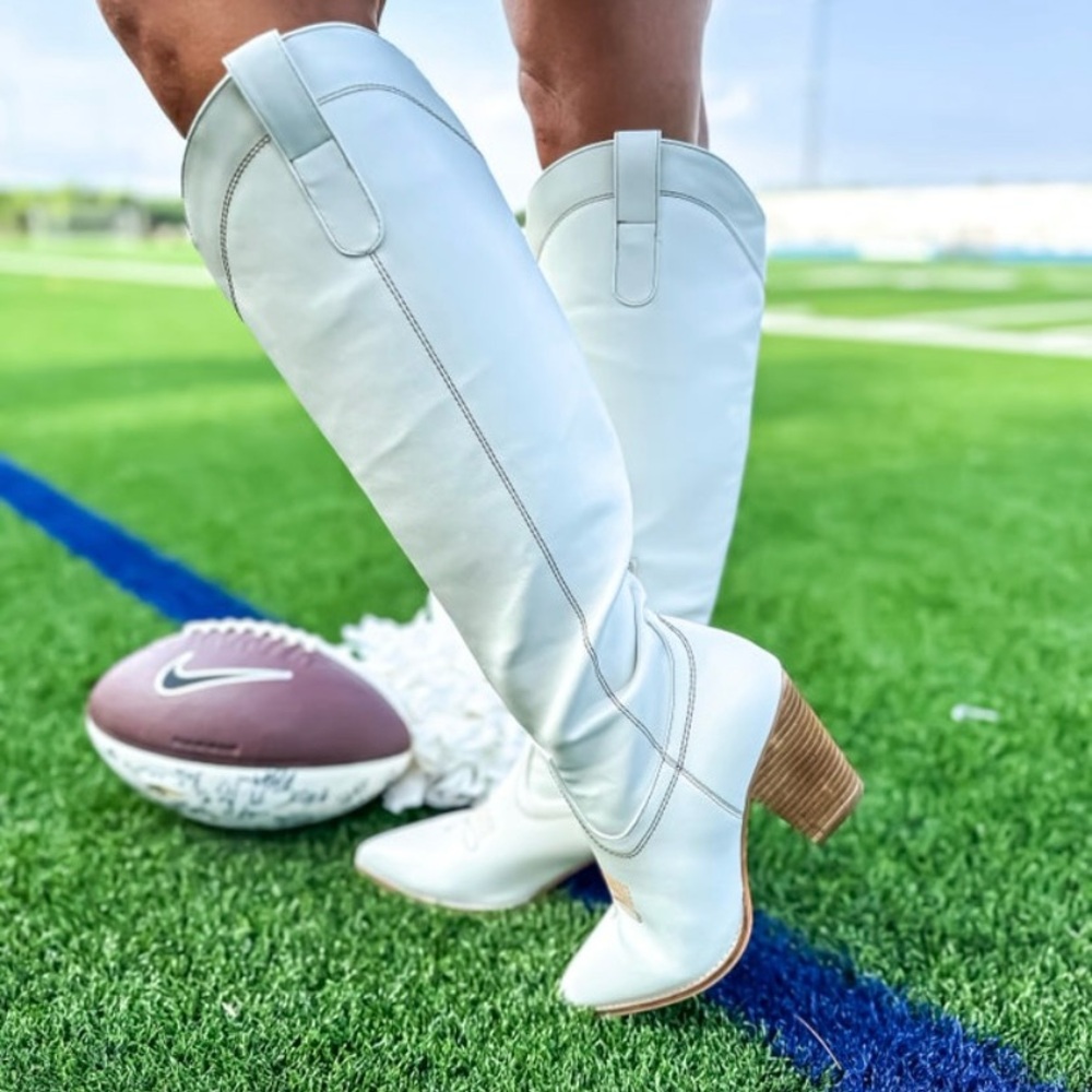 NWOB- Corkys White Heeled Knee-High Boots